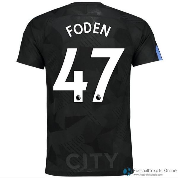 Manchester City Trikot Ausweich Foden 2017-18 Fussballtrikots Günstig